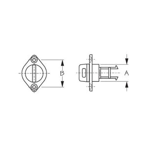 Brida y tapón de drenaje Sea-Lect - Cabeza ovalada