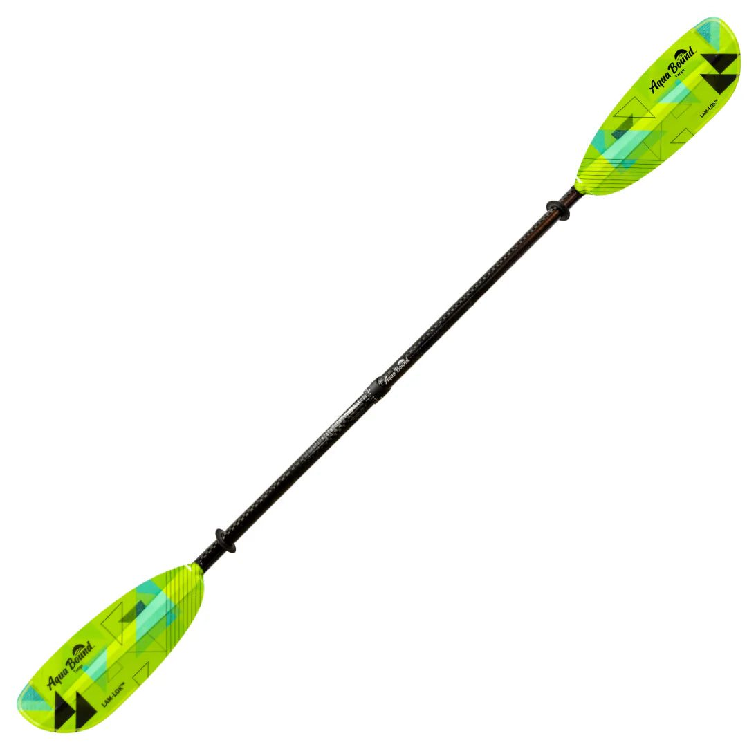 Aqua Bound Tango Lam-Lok Fiberglass Straight Shaft Versa-Lok Adjustable Two-Piece Kayak Paddle