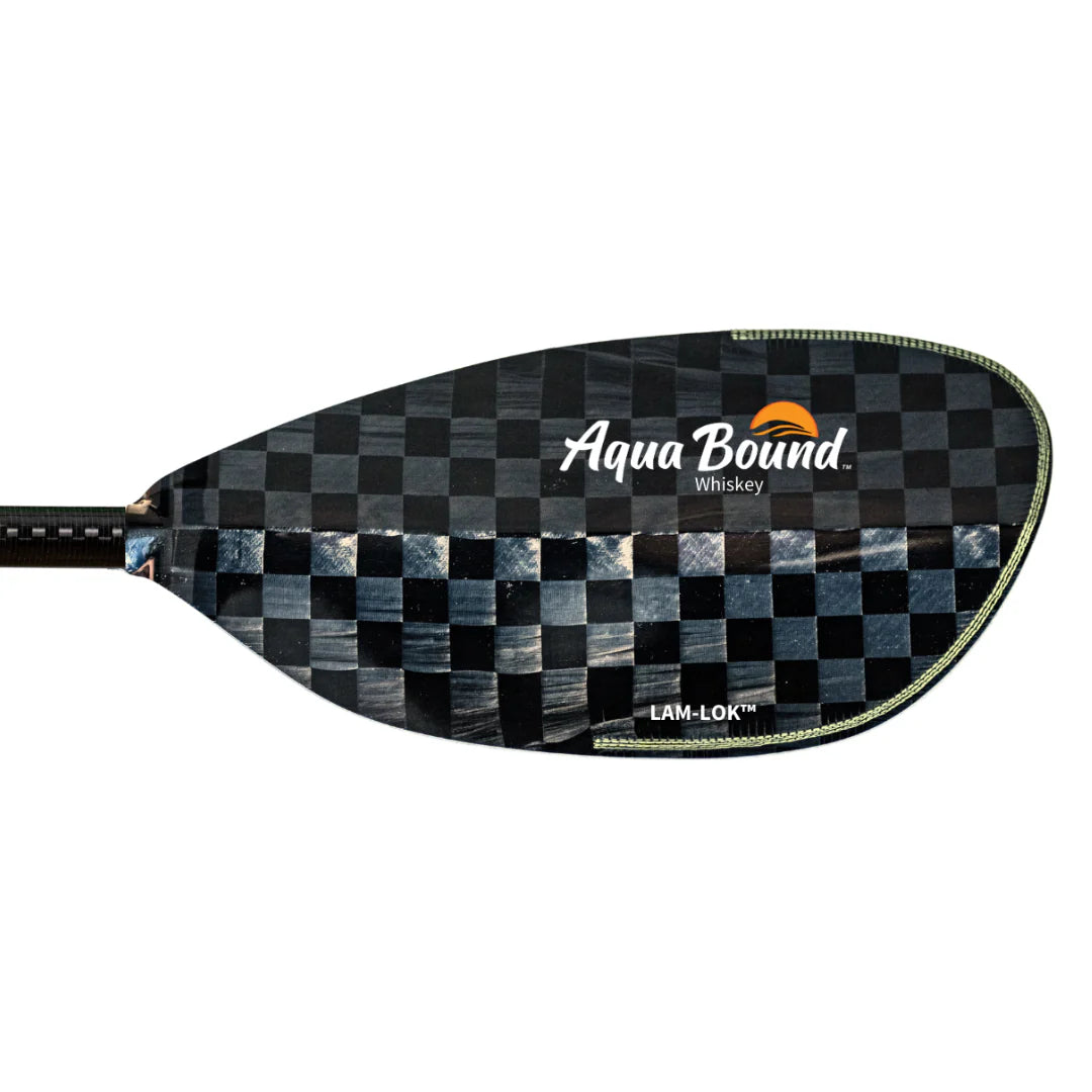 Aqua Bound Whiskey Lam-Lok Carbon Bent Shaft Posi-Lok Two-Piece Kayak Paddle