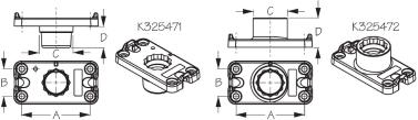 Sea-Lect Designs Triple Threat™ Rod Holder Surface Mounting Base