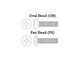 Oval vs Pan Machine Screws