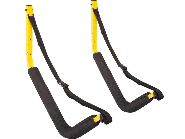 Suspenz Big EZ Rack Canoe & Kayak Cradles in Standard Yellow Finish