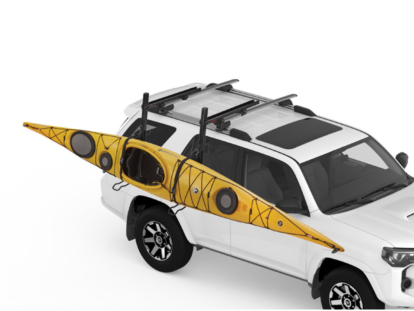 Yakima ShowDown Kayak and SUP Carrier loaded with kayak