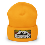 Gorro con puños y logotipo de montaña del Olympic Outdoor Center