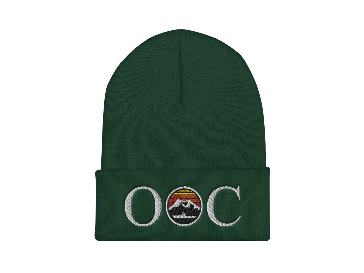 Olympic Outdoor Center OOC Logo Cuffed Beanie in Spruce