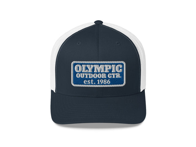 Olympic Outdoor Center Retro Trucker Cap in Navy